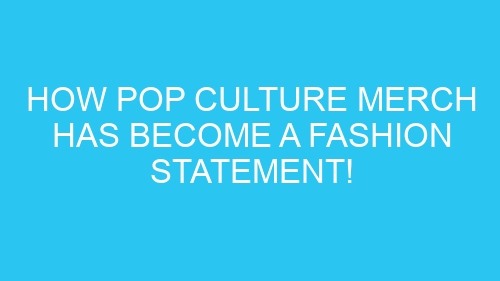 How Pop Culture Merch Has Become a Fashion Statement!