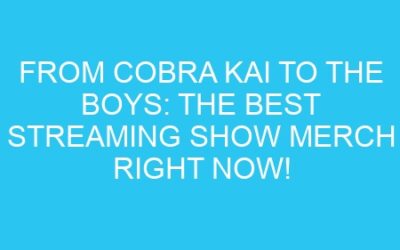 From Cobra Kai to The Boys: The Best Streaming Show Merch Right Now!