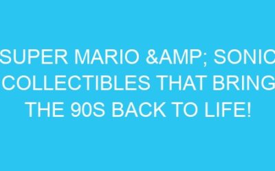 Super Mario & Sonic Collectibles That Bring the 90s Back to Life!